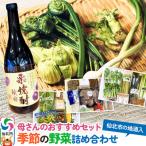 母さんのセット 季節の野菜詰め合わせと栗焼酎