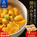 先行受付開始 ムラサキウニ100g×4パック