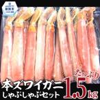 ふるさと納税 紋別市 【厳選部位のみ】本ズワイガニしゃぶしゃぶ【大】(たっぷり1.5kg)