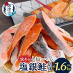 ふるさと納税 焼津市 訳あり 切身 不揃い 塩銀鮭 約1.6kg(a13-093)