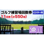 ゴルフ練習場回数券 11回券 550球 ビジター用