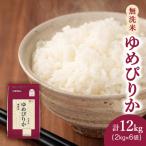 ホクレンゆめぴりか 無洗米2kg×6袋