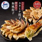 ふるさと納税 富士市 鰹出汁の和風餃子(30個)とニンニクのスタミナ餃子(30個) [sf001-220]