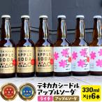 テキカカシードル ライチ アップルソーダ 各330ml×3本
