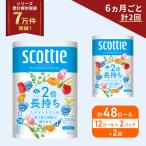 ふるさと納税 岩沼市 定期便 トイレットペーパー シングル 2倍長持ち 48R《計2 回》[No.5704-1169]