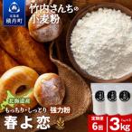 6ヵ月定期便 竹内さんちの小麦粉 春よ恋 1kg×3袋