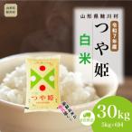ふるさと納税 鮭川村 ＜令和7年産米＞特別栽培米 つや姫【白米】30kg定期便(5kg×6回) ＜配送時期指定可＞ 鮭川村