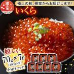 ふるさと納税 根室市 ＜12/17まで年内配送＞ 鮭いくら醤油漬け70g×7P(計490g) B-81019
