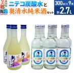 炭酸飲料 日本酒 ニテコ炭酸水6本と奥清水純米酒3本のセット
