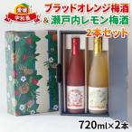 ブラッドオレンジ梅酒 &amp; 瀬戸内レモン梅酒