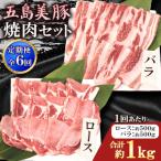 五島美豚 焼肉セット ロース バラ各約500g