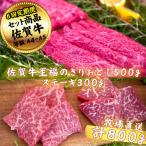 佐賀牛セット 至福のきりおとし500gとステーキ300g全6回