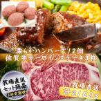 産牛の柔らかハンバーグ12個と佐賀牛サーロインステーキ3枚…