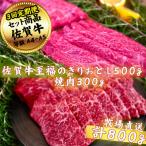 佐賀牛セット 至福のきりおとし500gと焼肉300g全3回
