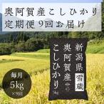 ふるさと納税 阿賀町 2022年1月発送開始『定期便』新潟県奥阿賀産こしひかり5kg精米毎月お届け全9回