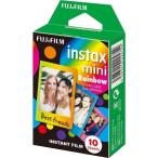 チェキ フィルム instax mini レインボー 1P(10枚) 単品 富士フイルム