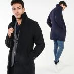  пальто мужской осень одежда зима одежда Пальто Честерфилд длинное пальто Италия цвет черный / темно-синий M/L