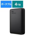 Western Digital WDBU6Y0040BBK-JESE 外付けHDD USB-A接続 WD Elements Portable(Windows11対応)  ［4TB /ポータブル型］