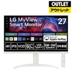 ショッピング外箱不良 LG(エルジー) USB-C対応 PCモニター MyView Smart Monitor 27SR75U-W [27型 /4K(3840×2160） /ワイド]【外箱不良品】 [振込不可]
