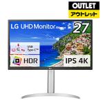 LG(エルジー) USB-C接続 PCモニター ホワイト 27UP550N-W [27型 /4K(3840×2160） /ワイド]【外箱不良品】 [振込不可]