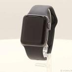 〔中古〕Apple(アップル)  Apple Watch Series 3 GPS 38mm スペースグレイアルミニウムケース ブラックスポーツバンド