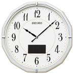SEIKO настенные часы [ hybrid солнечный ] белый жемчуг SF244W [ радиоволны автоматика приемник талант иметь ]