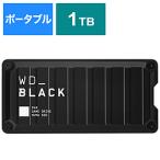 Western Digital WDBAWY0010BBK-JESN установленный снаружи SSD USB-C+USB-A подключение игра для WD_BLACK P40(Mac/Windows11 соответствует ) [1TB / портативный type ]