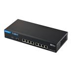 ELECOM(エレコム) スイッチングハブ [8ポート /10Giga対応 /ACアダプタ] メタル筐体  ブラック EHC-X08MA-HB