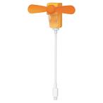 ドウシシャ スマホクリップファン iPhone用 PIERIA オレンジ FSV-01-OR 【864】 [振込不可]