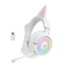 RZ04-05170400-R3M1ge-ming headset Kraken Kitty V3 Pro[ кошка ушко (уголок) ] белый [ беспроводной (Bluetooth+USB-C)+ проводной / обе уголок / головная повязка модель ]