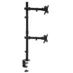 ARCHISS монитор подставка [2 экран /~27 дюймовый ] горизонтальный длинный paul (pole) тип зажим / резиновая втулка обе соответствует Monitor Arm Basic черный AS-MABH03