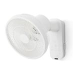 SIROCA 壁掛け扇風機 壁掛けふわビューン  ホワイト SF-W151W ［DCモーター搭載 /リモコン付き］