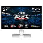 MSI(エムエスアイ) MAG 274QRFW E20 ゲーミングモニター  ホワイト ［27型 /WQHD(2560×1440） /ワイド /200Hz］
