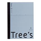 キョクトウアソシエイツ ノート 40枚 Tree’s ブルーグレー UTRBA4GR ［A4 /6mm(B罫) /横罫線］
