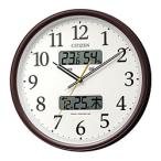  Citizen настенные часы электро-магнитные часы термометр-гигрометр имеется чай металлик цвет 8FYA06-006 [ радиоволны автоматика приемник талант иметь ]