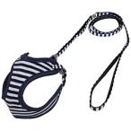 岡野製作所 ストライプソフトハーネスリードＳＳネイビーブルー