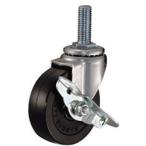 ハンマーキャスターセールス E型ねじ式　自在SP付　ゴム車85mm　M16XP2.0　415EAR85BAR01