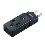 SANWA SUPPLY(サンワサプライ) スイングミニタップ （2P・4個口） ブラック TAP-AC10BK