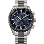 シチズン ATTESA（アテッサ） エコ・ドライブ電波時計 ［ソーラー電波時計］ ダイレクトフライト ACT Line  ブルー/ブラック AT8186-51L