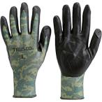 作業手袋 すべり止め背抜き手袋 ＴＲＵＳＣＯ　ニトリル背抜き迷彩手袋　Ｌサイズ　  (TNG-CMF-L)