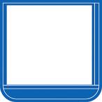 作業服 腕章・胸章 ＴＲＵＳＣＯ　ポケット胸章青・軟質ビニール・６０×６０ｍｍ　  (T368-16)