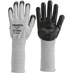 作業手袋 耐切創手袋 ＴＲＵＳＣＯ　グラスファイバー手袋ニトリル手のひらコートロング　Ｓ　  (TGL-5295ZL-S)