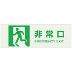 標識・標示 非常用標識 ＴＲＵＳＣＯ　マグネット標識（蓄光タイプ）１００×３００　非常口　  (TMCK-1030-A)