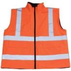 作業服 安全ベスト ＴＲＵＳＣＯ　フリース付安全ベスト　ＸＬ　オレンジ　  (TFAB-OR-XL)