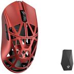 KIBU ゲーミングマウス Beast X Max(OMRONモデル)-Solid Sides サイド穴なし- Red WL-BXMAX-RED-O-NH ［光学式 /有線／無線(ワイヤレス) /5ボタン /USB］