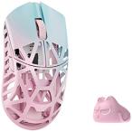 KIBU ゲーミングマウス Beast X Max(OMRONモデル)-Side Slits サイド穴あり- Blue＆Pink WL-BXMAX-BP-O ［光学式 /有線／無線(ワイヤレス) /5ボタン /USB］
