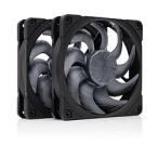 NOCTUA кейс вентилятор x2 [120mm /1800RPM] chromax.black NF-A12X25-G2-PWM-SX2-PP-CH-BK