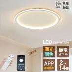 シーリングライト LED 北欧 おしゃれ 調光調色 6~14畳 照明器具 天井照明 シーリング照明 常夜灯 間接照明 電球色 スマホ制御 リモコン付き 寝室 リビング 和室