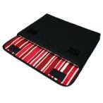 MacBook Air ケース 13インチ：FILO（ブラック・ボルドーストライプ）suono ハンドメイド 日本製