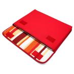 MacBook Air ケース 13インチ：FILO（レッド・オレンジストライプ）suono ハンドメイド 日本製